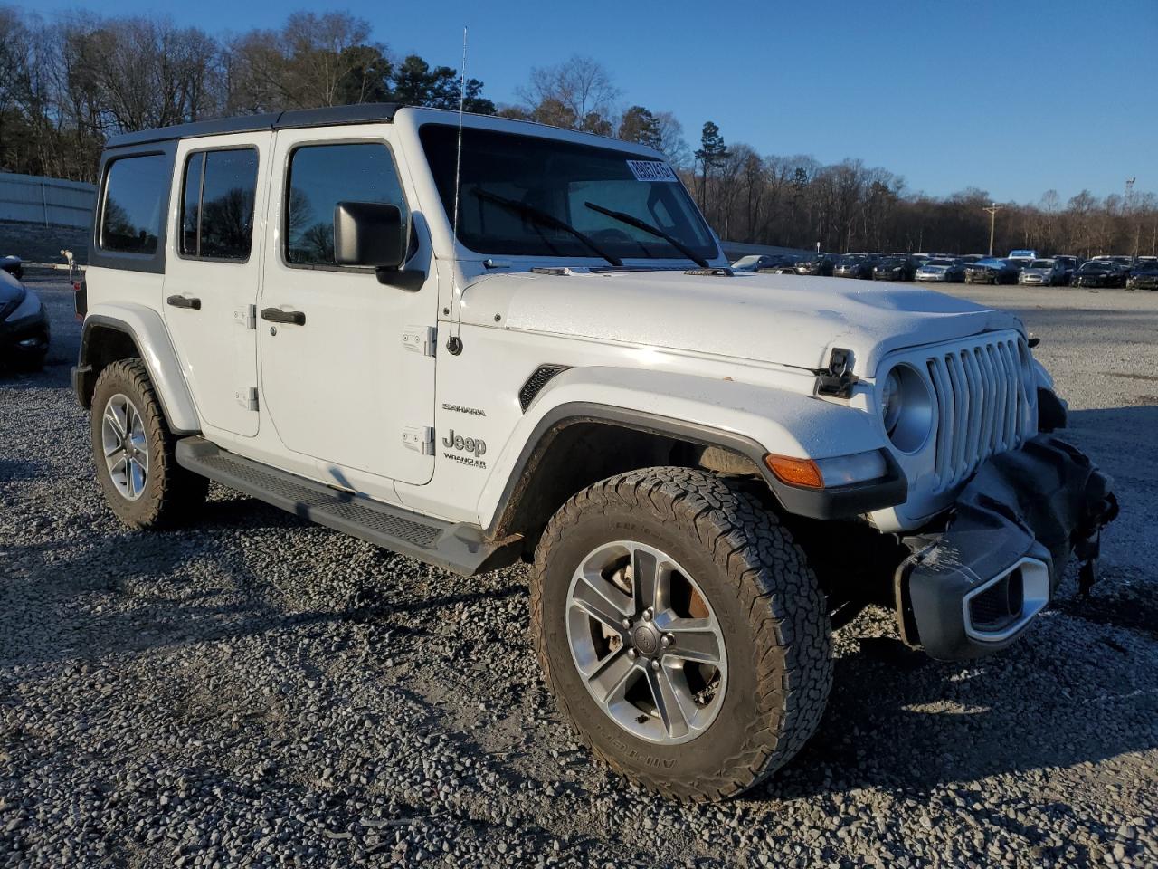 2019 Jeep Wrangler VIN 1C4HJXEN5KW596199 Copart auction photo, front end damage thumbnail 4
