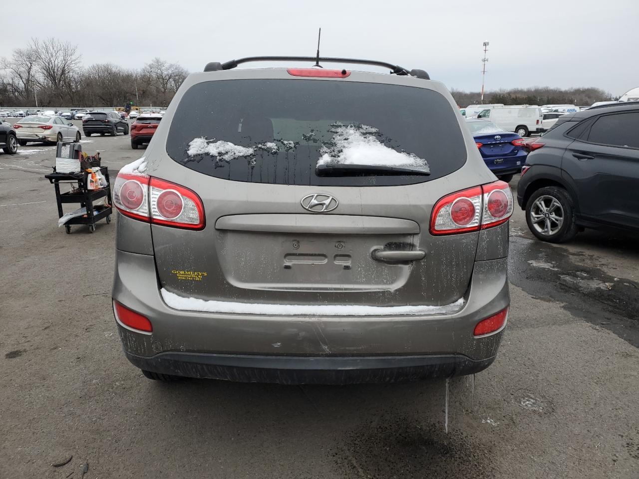 2011 Hyundai Santa Fe VIN 5XYZG3AB9BG010933 Copart auction photo, side / front end damage thumbnail 6