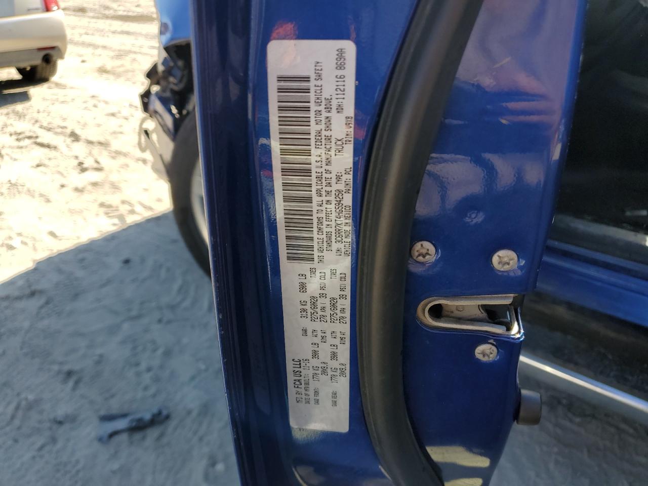 2017 RAM 1500 VIN 3C6RR7KT4HG594250 Copart auction photo, front end damage thumbnail 12