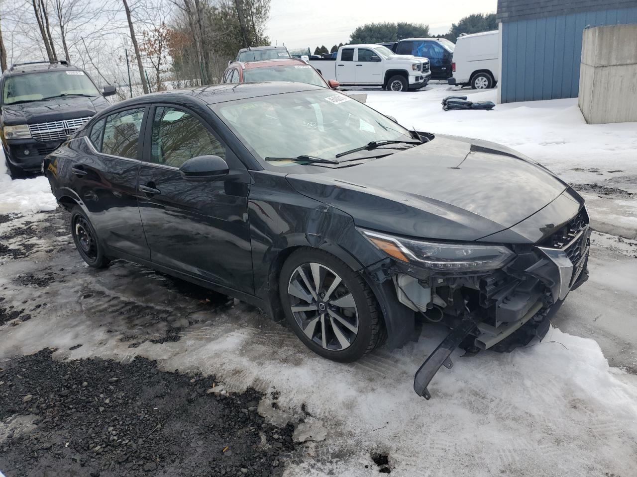 2020 Nissan Sentra VIN 3N1AB8CV4LY232053 Copart auction photo, rear end / front end damage thumbnail 4