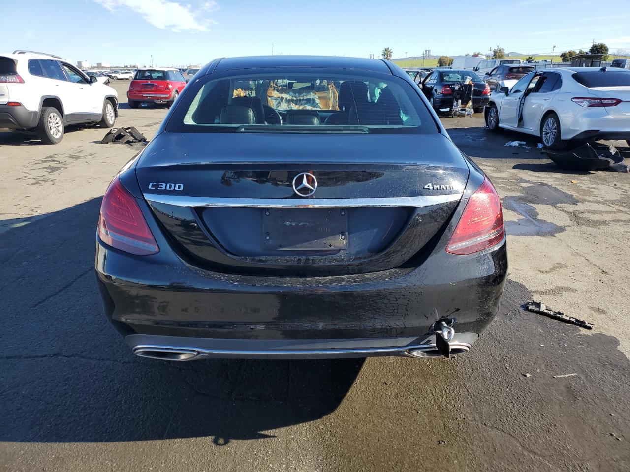 2020 Mercedes-Benz C-klasse VIN WDDWF8EBXLR559689 Copart auction photo, all over damage thumbnail 6
