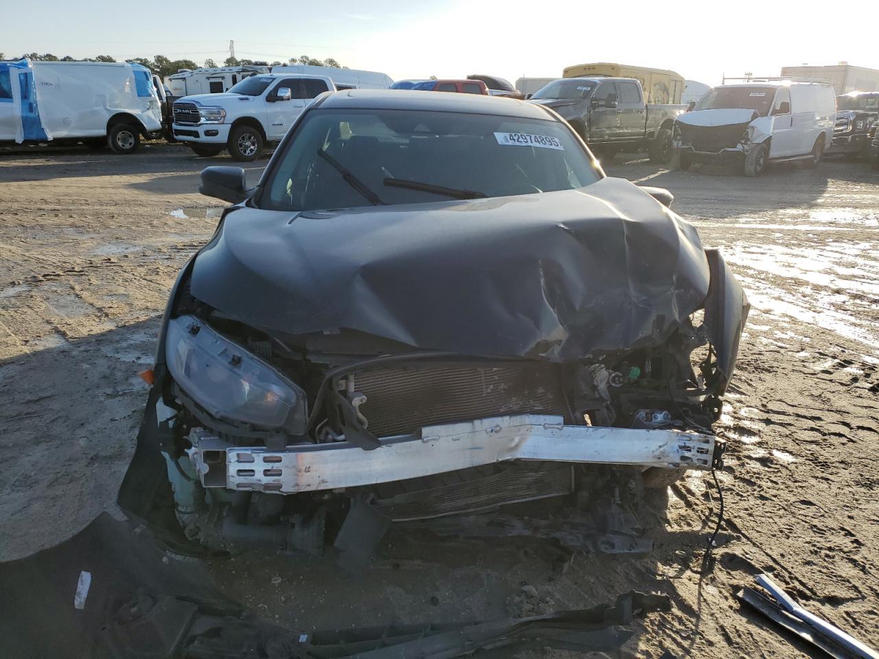 2019 Honda Civic VIN 19XFC1F38KE018345 Copart auction photo, front end / side damage thumbnail 5