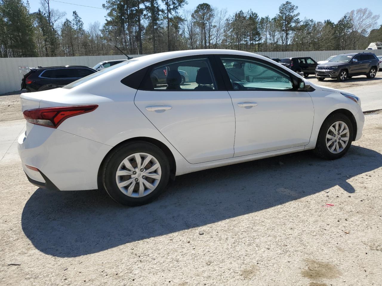 2021 Hyundai Accent VIN 3KPC24A63ME147895 Copart auction photo, side damage thumbnail 3