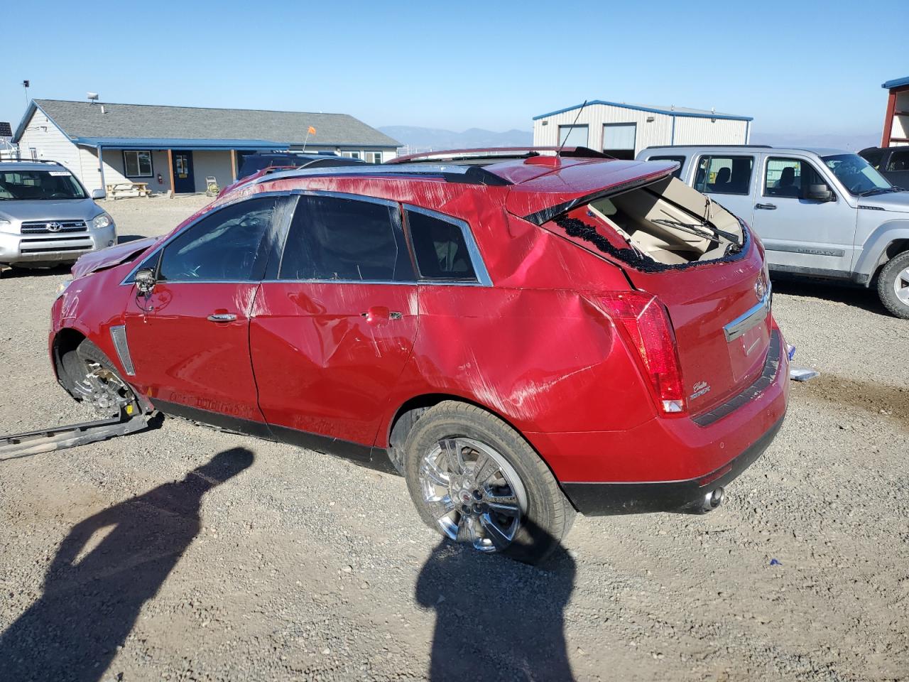 2015 Cadillac SRX VIN 3GYFNBE3XFS516744 Copart auction photo, all over / mechanical damage thumbnail 2