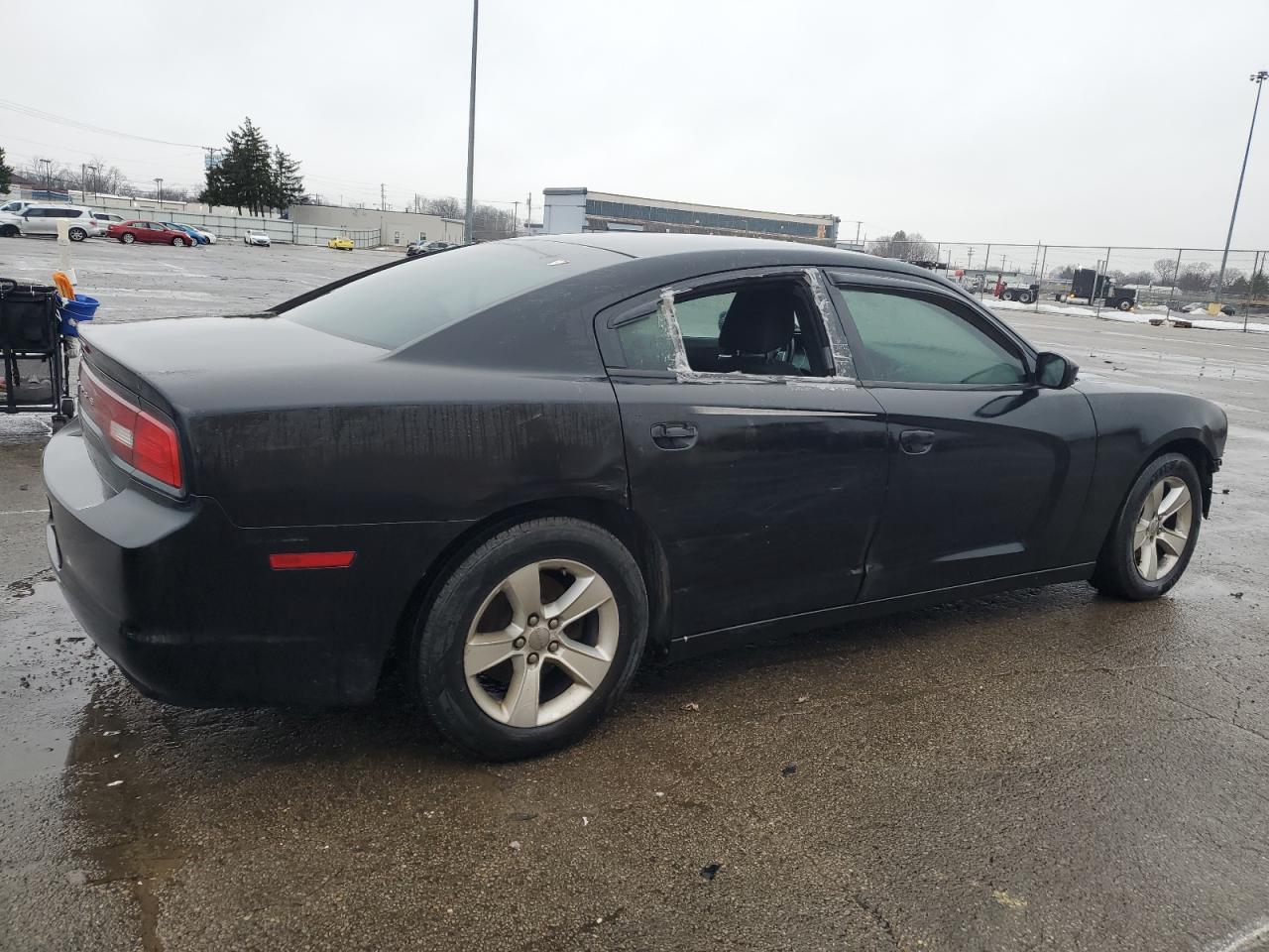 2013 Dodge Charger VIN 2C3CDXBG8DH591513 Copart auction photo, side / front end damage thumbnail 3