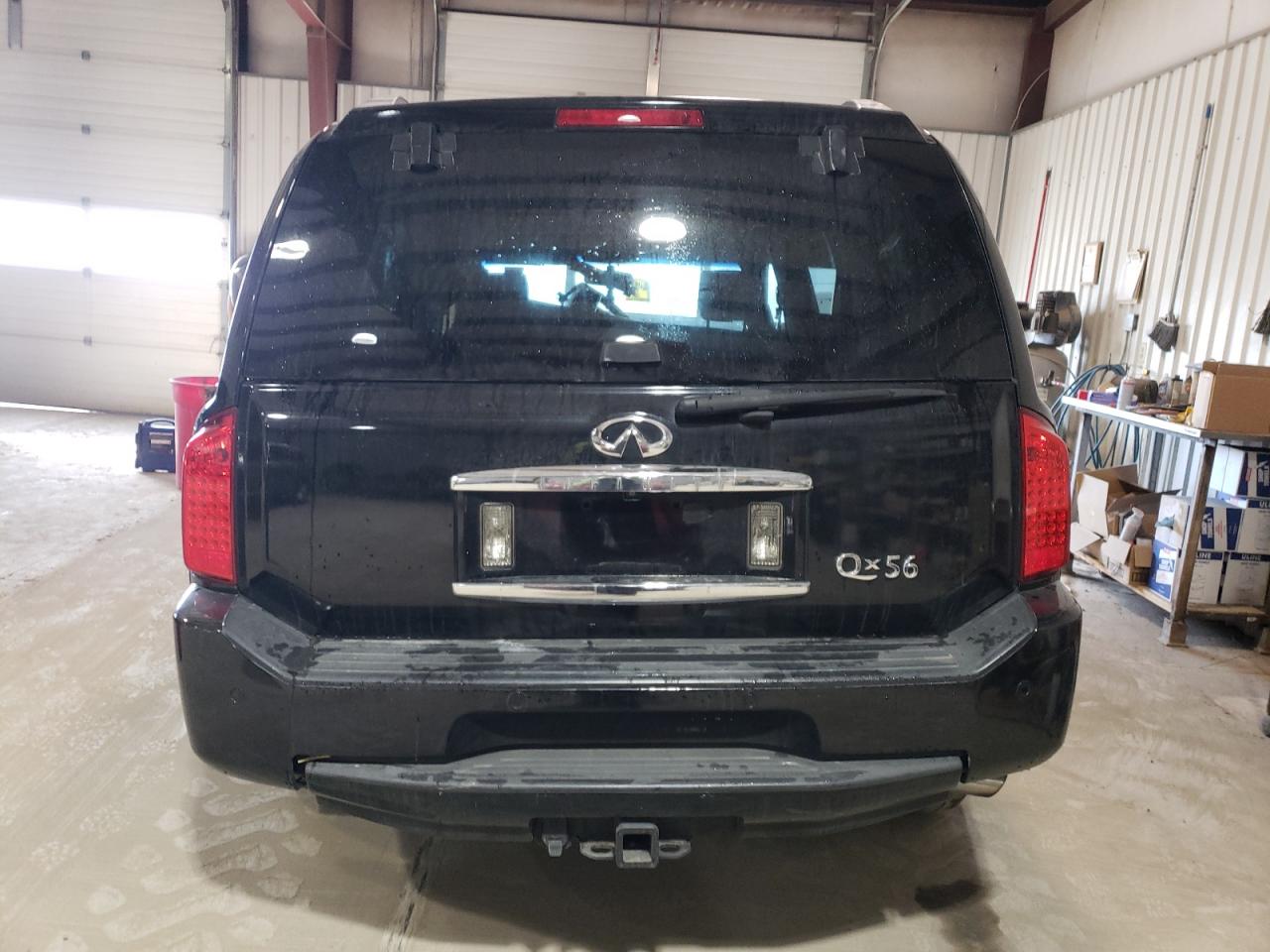2010 Infiniti QX56 VIN 5N3ZA0NE9AN905045 Copart auction photo, front end / side damage thumbnail 6
