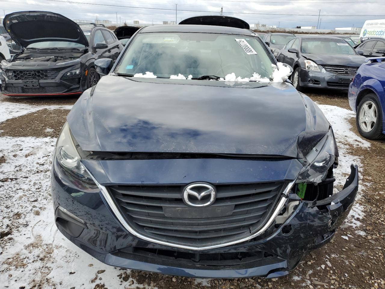 2016 Mazda 3 VIN JM1BM1U76G1310202 Copart auction photo, front end damage thumbnail 5