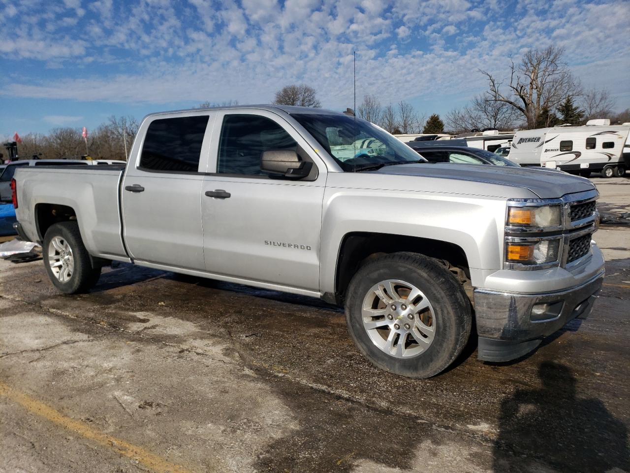 2014 Chevrolet Silverado VIN 3GCPCREC5EG128279 Copart auction photo, side / rear end damage thumbnail 4