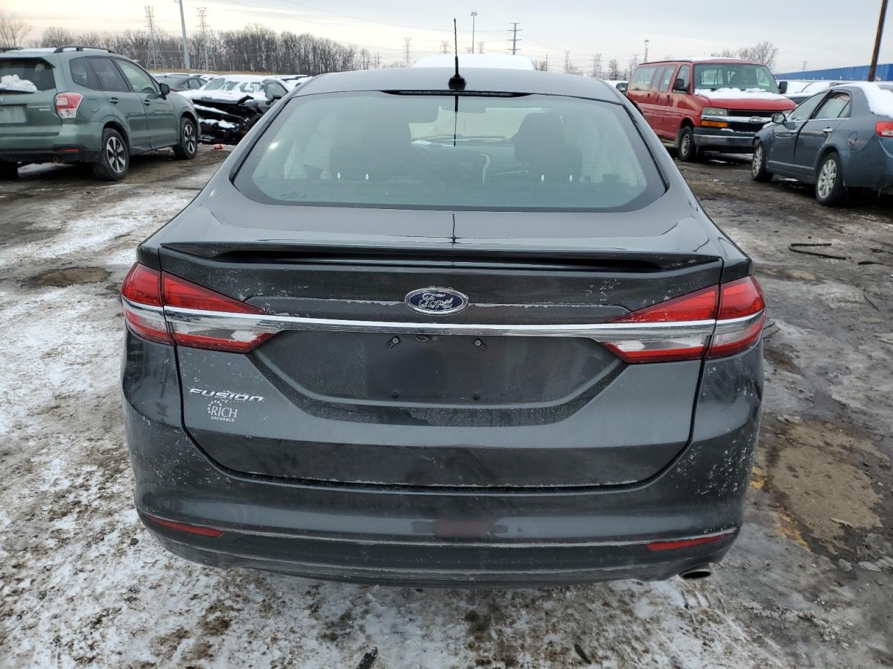2017 Ford Fusion VIN 3FA6P0G73HR272875 Copart auction photo, side damage thumbnail 6