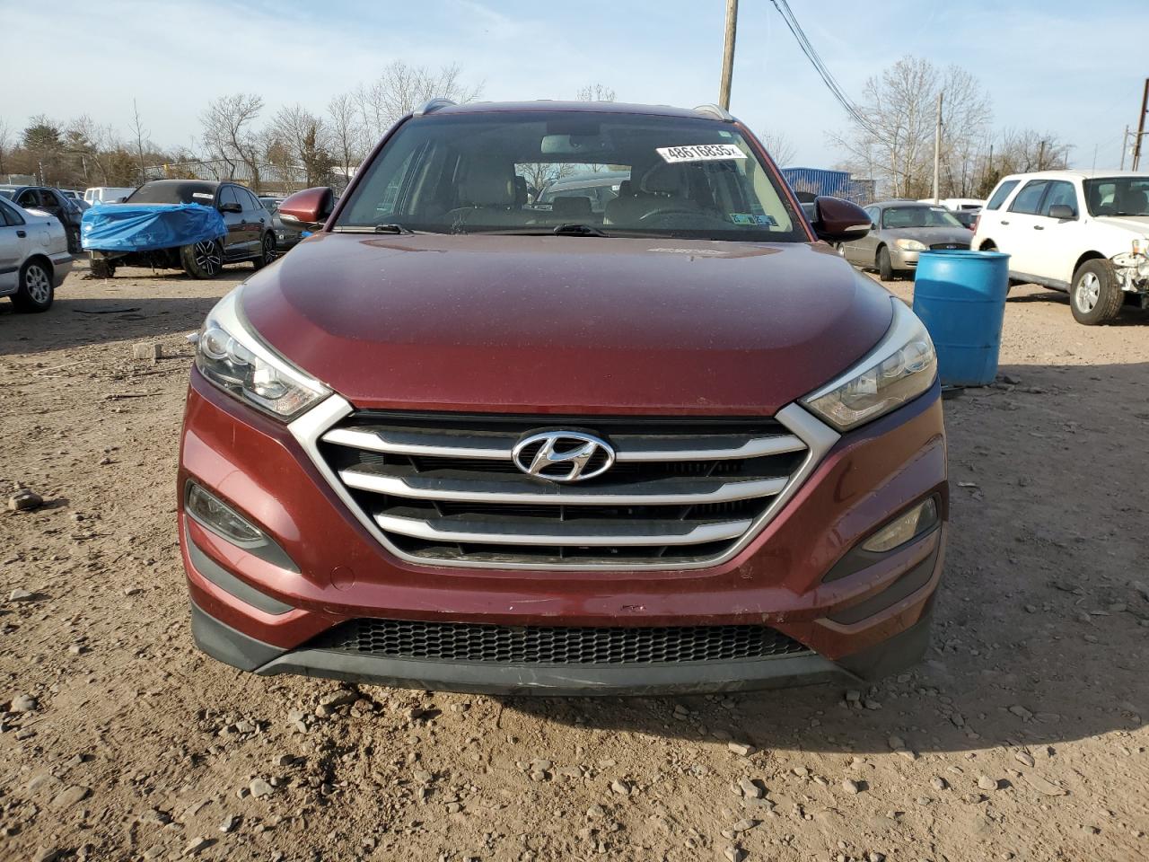 2017 Hyundai Tucson VIN KM8J3CA26HU374948 Copart auction photo, rear end damage thumbnail 5