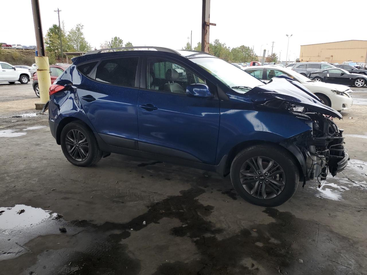 2014 Hyundai Tucson VIN KM8JU3AG1EU795464 Copart auction photo, front end damage thumbnail 4