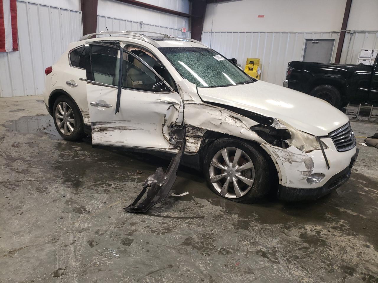 2011 Infiniti EX VIN JN1AJ0HR4BM852189 Copart auction photo, all over / mechanical damage thumbnail 4