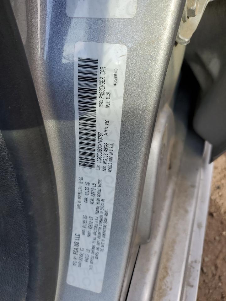 2016 Chrysler 200 VIN 1C3CCCAB3GN183787 Copart auction photo, front end damage thumbnail 12