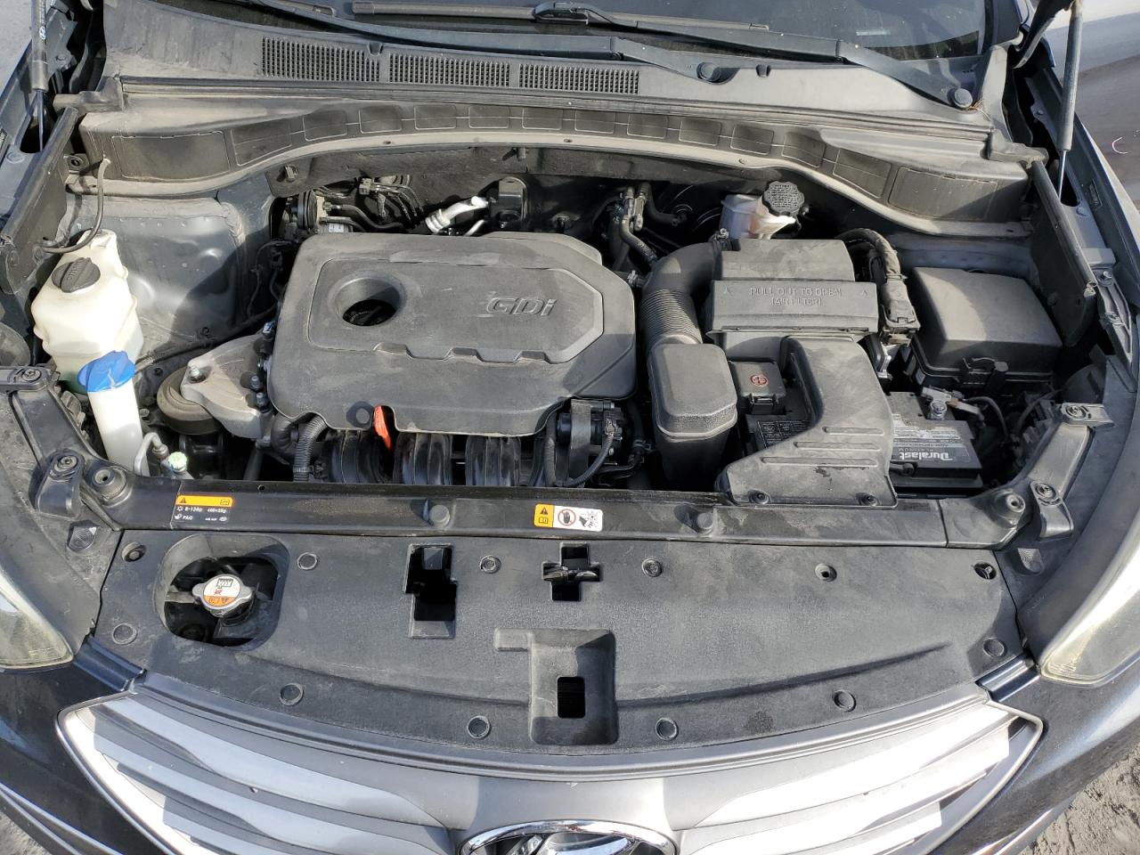 2017 Hyundai Santa Fe VIN 5NMZT3LB3HH004343 Copart auction photo, rear end / front end damage thumbnail 12