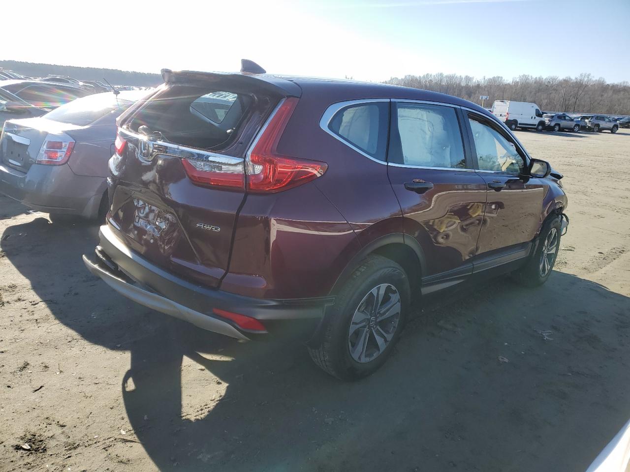 2018 Honda CR-V VIN 2HKRW6H39JH202847 Copart auction photo, all over damage thumbnail 3