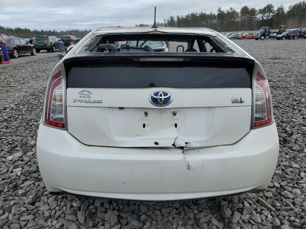 2013 Toyota Prius VIN JTDKN3DU1D0355208 Copart auction photo, burn damage thumbnail 6