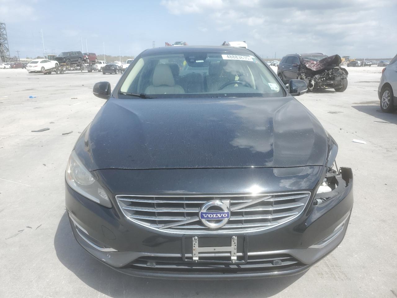 2018 Volvo S60 VIN LYV402HK2JB160565 Copart auction photo, front end / side damage thumbnail 5