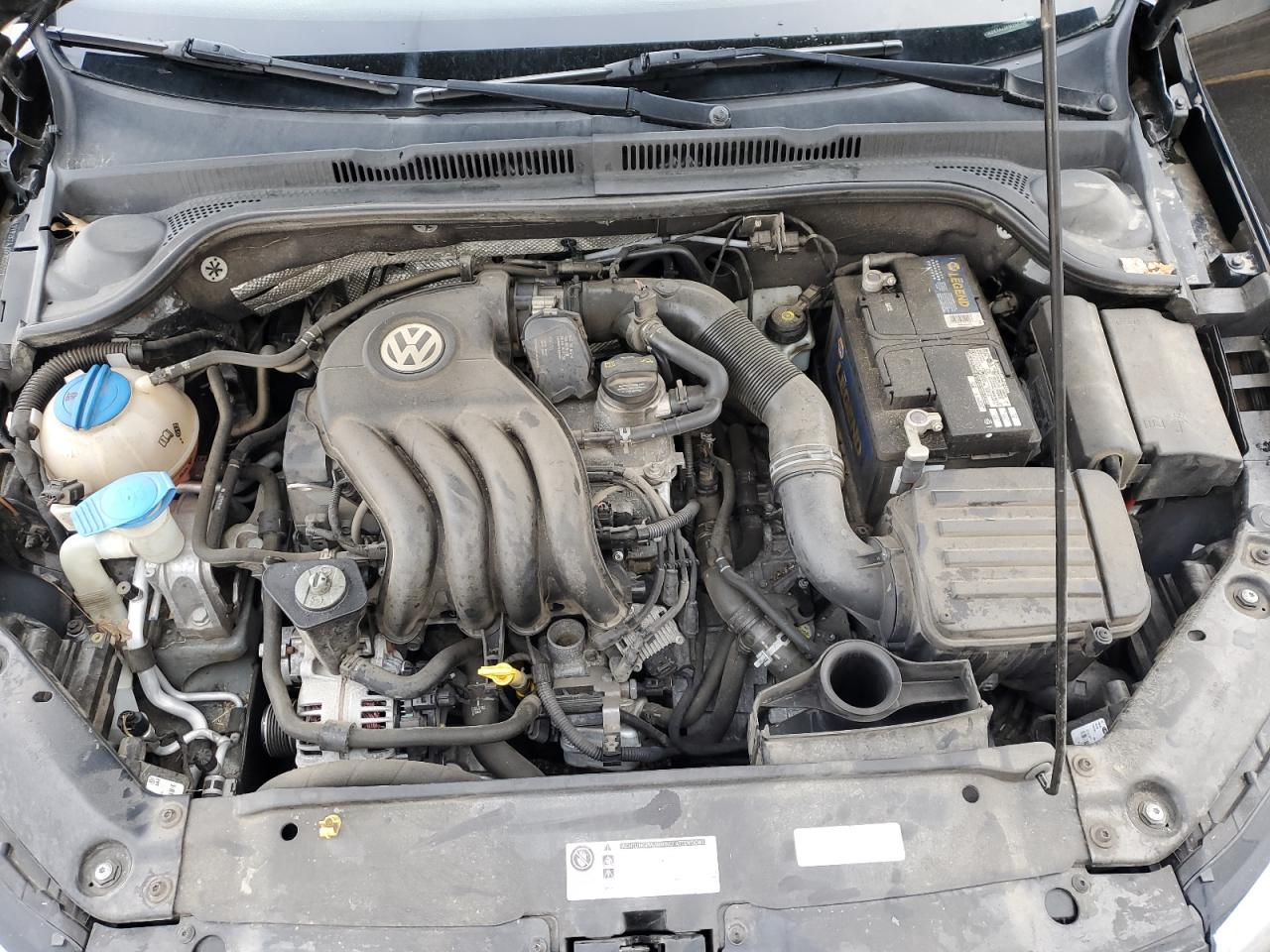 2015 Volkswagen Jetta VIN 3VW2K7AJ2FM255397 Copart auction photo, top/roof / front end damage thumbnail 11