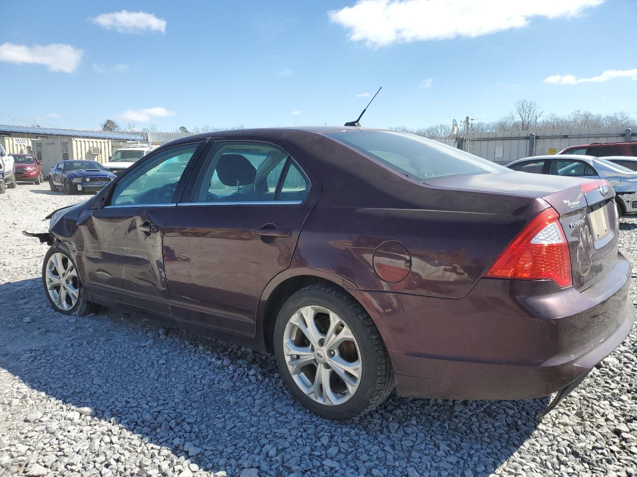 2012 Ford Fusion VIN 3FAHP0HA9CR312999 Copart auction photo, front end / side damage thumbnail 2