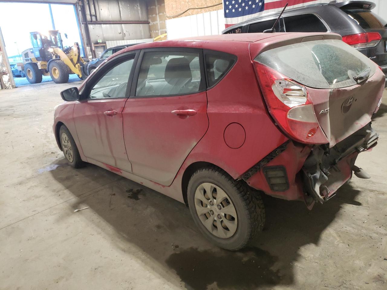 2017 Hyundai Accent VIN KMHCT5AEXHU301483 Copart auction photo, rear end damage thumbnail 2