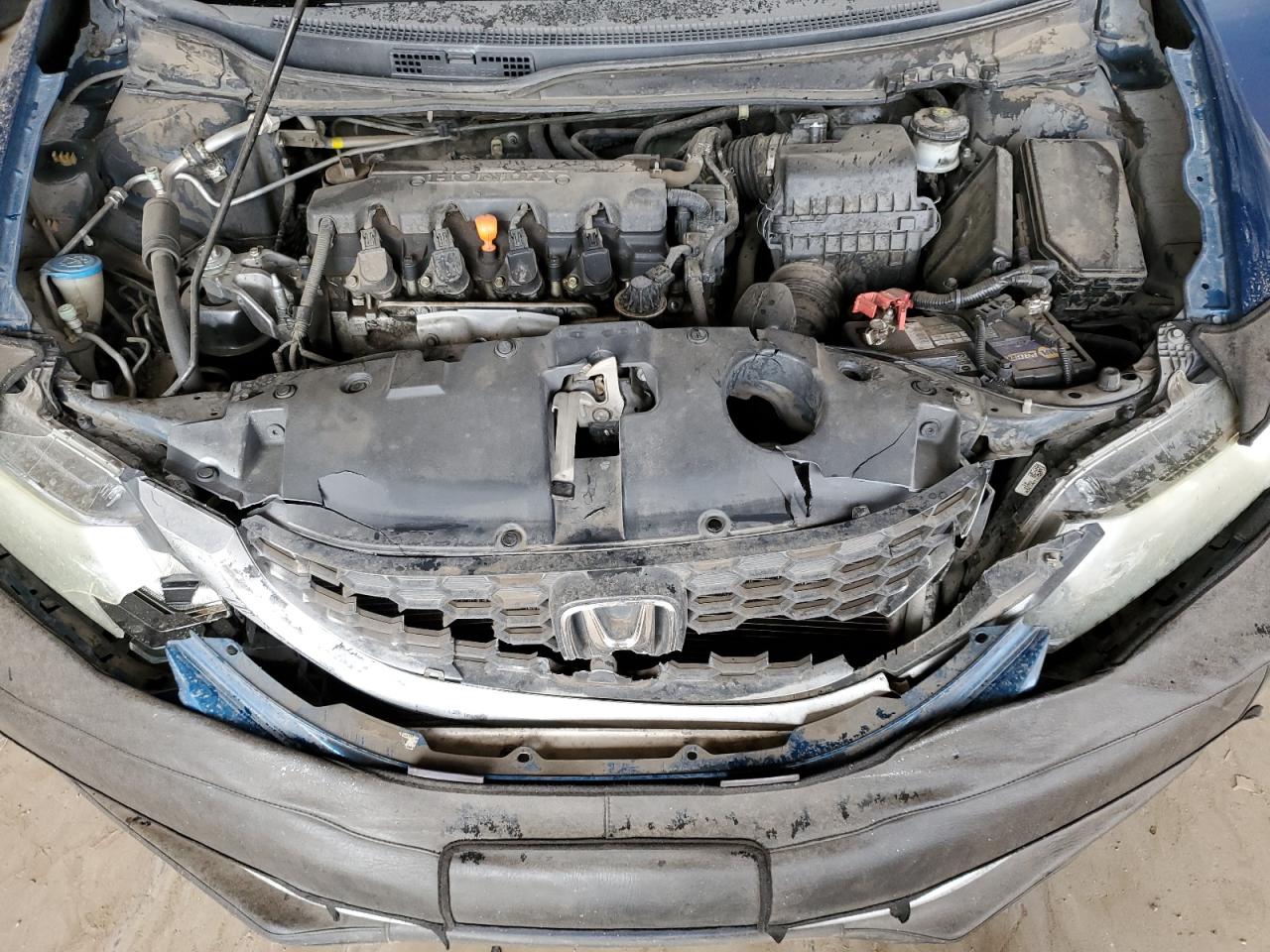 2013 Honda Civic VIN 2HGFB2F53DH602624 Copart auction photo, front end damage thumbnail 11