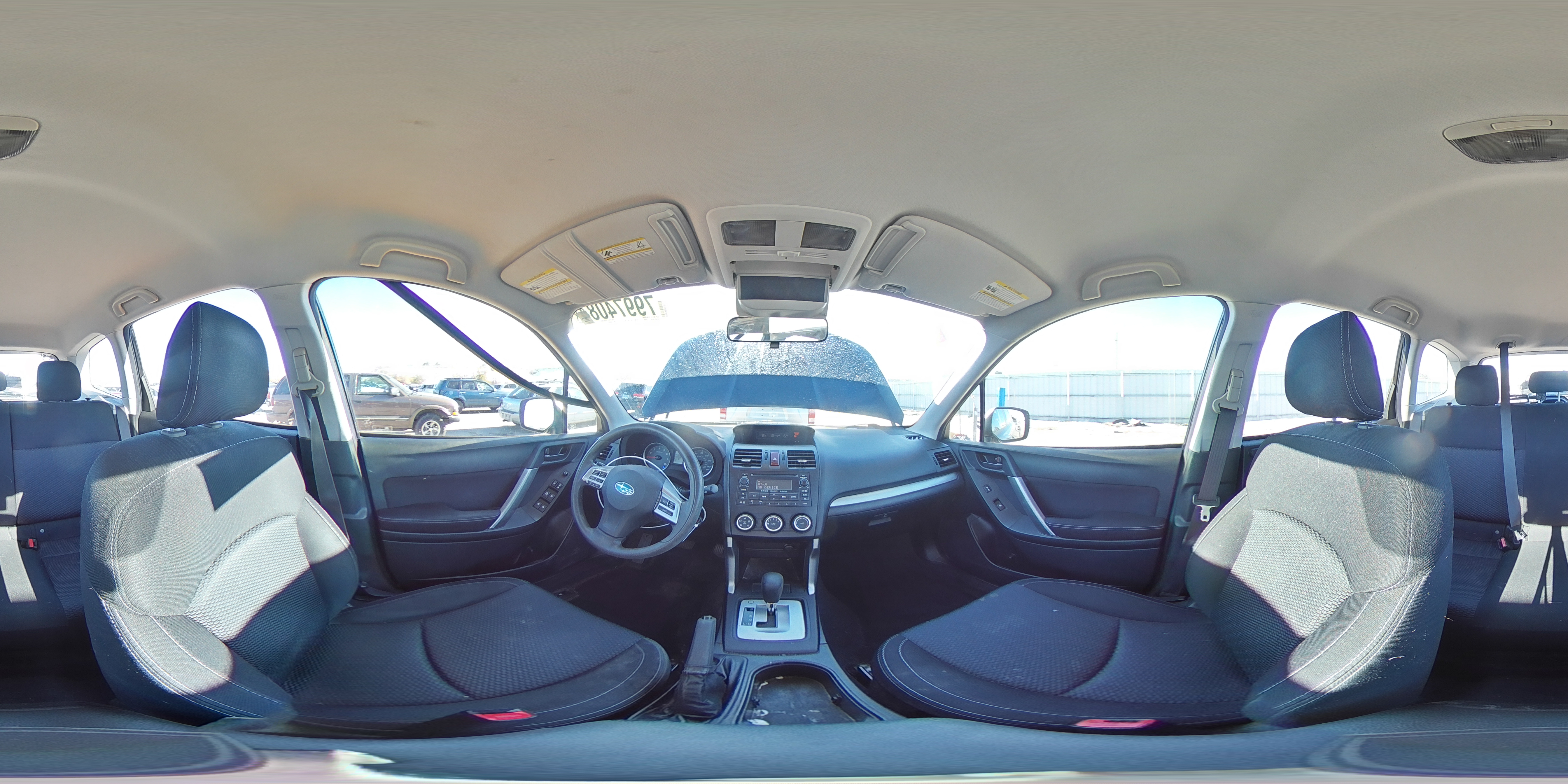 2014 Subaru Forester VIN JF2SJAAC8EH454950 Copart auction photo, rear end / hail damage thumbnail 15