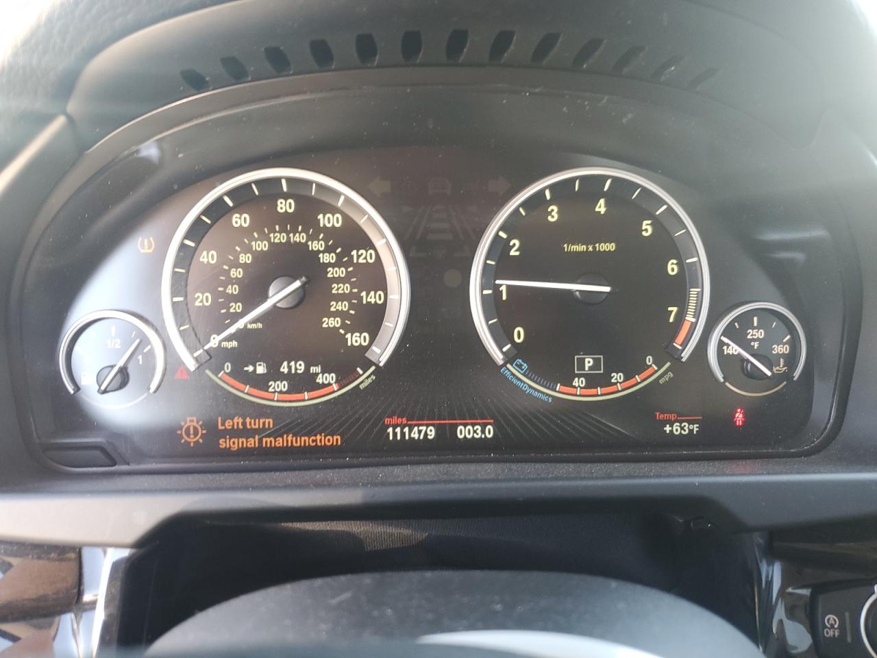 2014 BMW X5 VIN 5UXKR0C53E0K42549 Copart auction photo, front end / side damage thumbnail 9