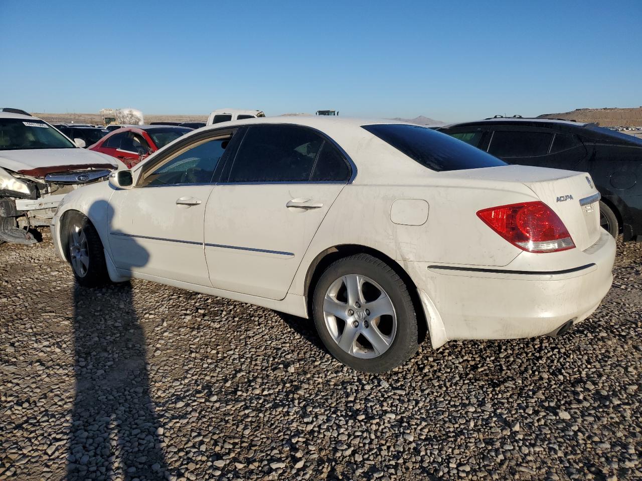 2007 Acura RL VIN JH4KB16607C004173 Copart auction photo, side / front end damage thumbnail 2