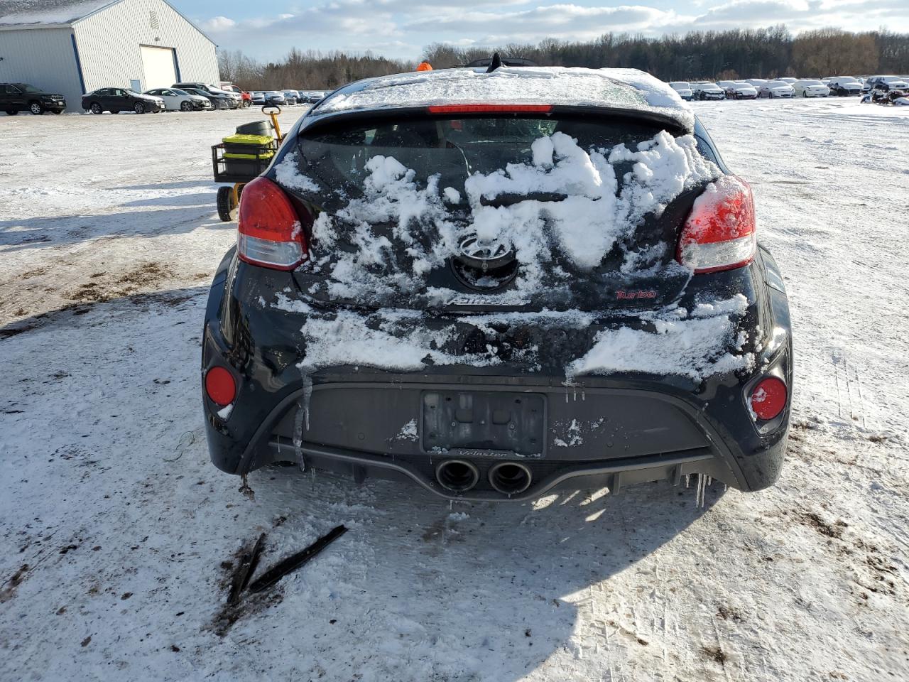 2016 Hyundai Veloster VIN KMHTC6AE7GU278426 Copart auction photo, undercarriage / front end damage thumbnail 6