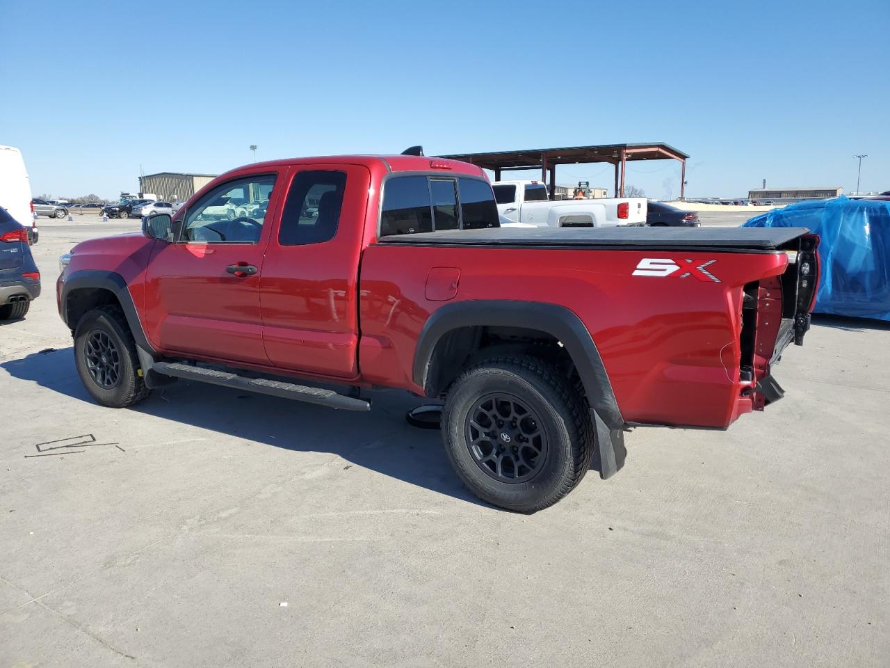 2021 Toyota Tacoma VIN 3TYSZ5AN4MT035363 Copart auction photo, rear end damage thumbnail 2