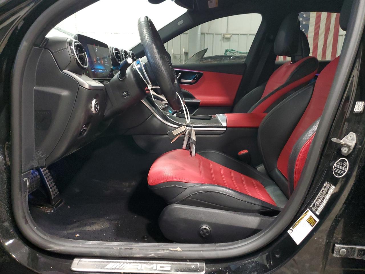2023 Mercedes-Benz C-klasse VIN W1KAF8HB4PR105840 Copart auction photo, side / front end damage thumbnail 7