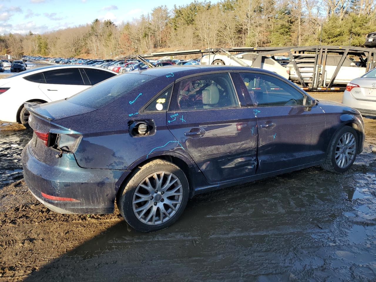 2017 Audi A3 VIN WAUAUGFF3H1043442 Copart auction photo, side damage thumbnail 3