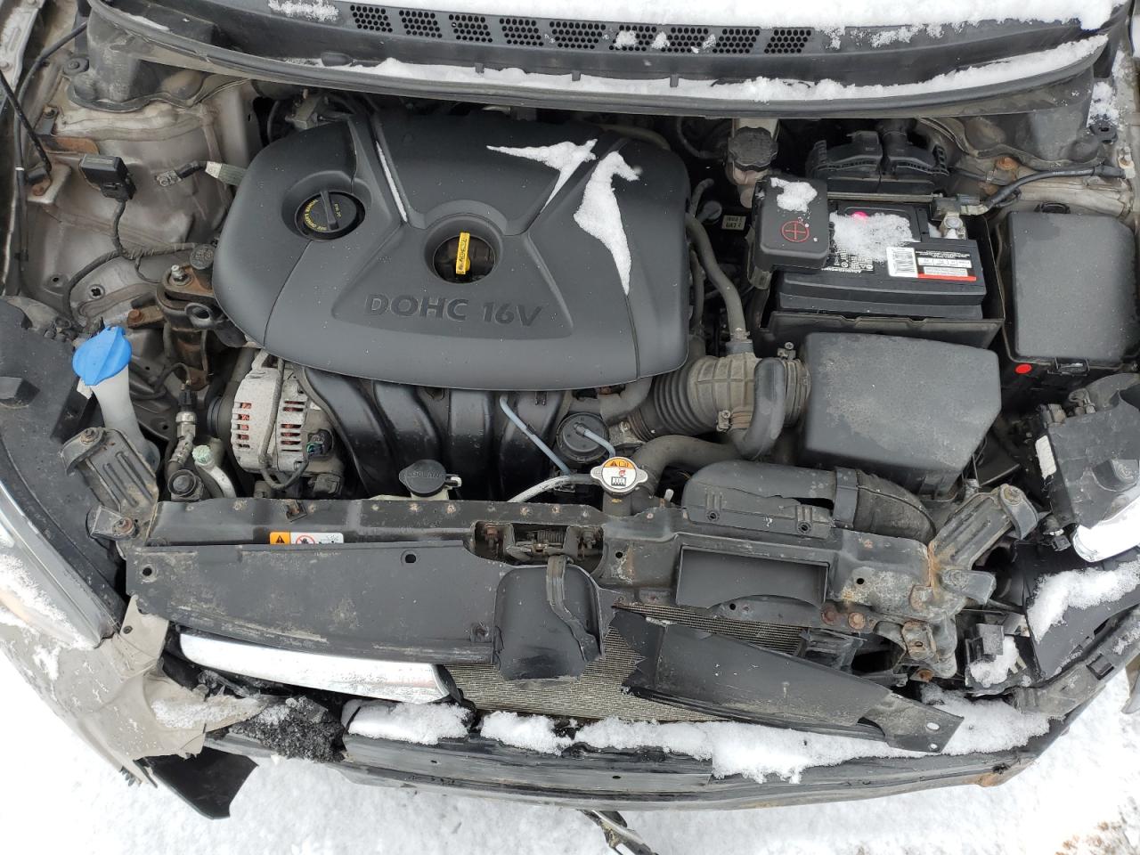 2015 Hyundai Elantra VIN 5NPDH4AE3FH604049 Copart auction photo, front end damage thumbnail 11
