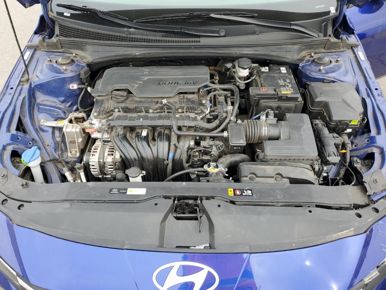 2024 Hyundai Elantra VIN KMHLM4DG1RU694697 Copart auction photo, rollover damage thumbnail 11