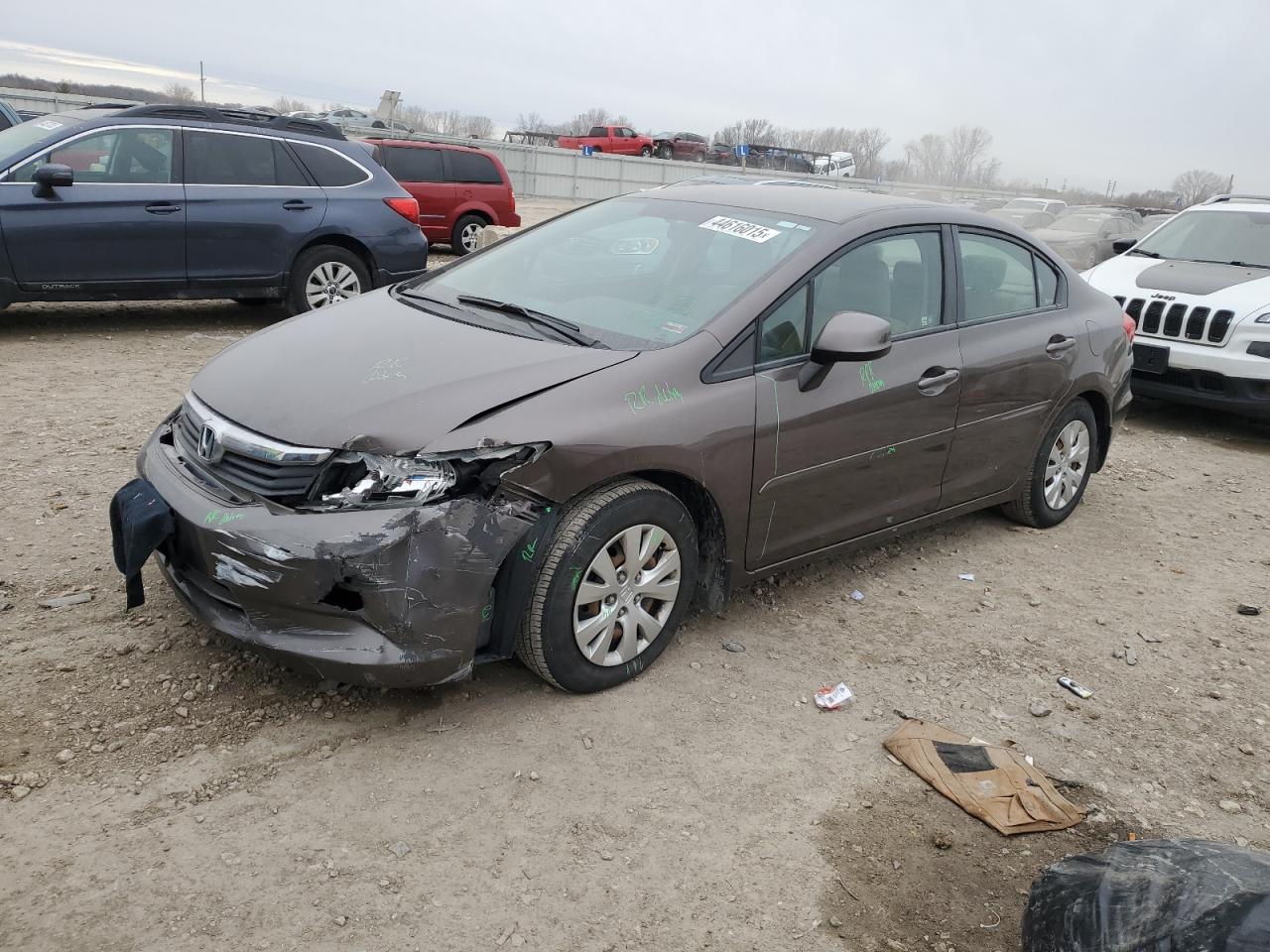 2012 Honda Civic VIN 2HGFB2F51CH518154