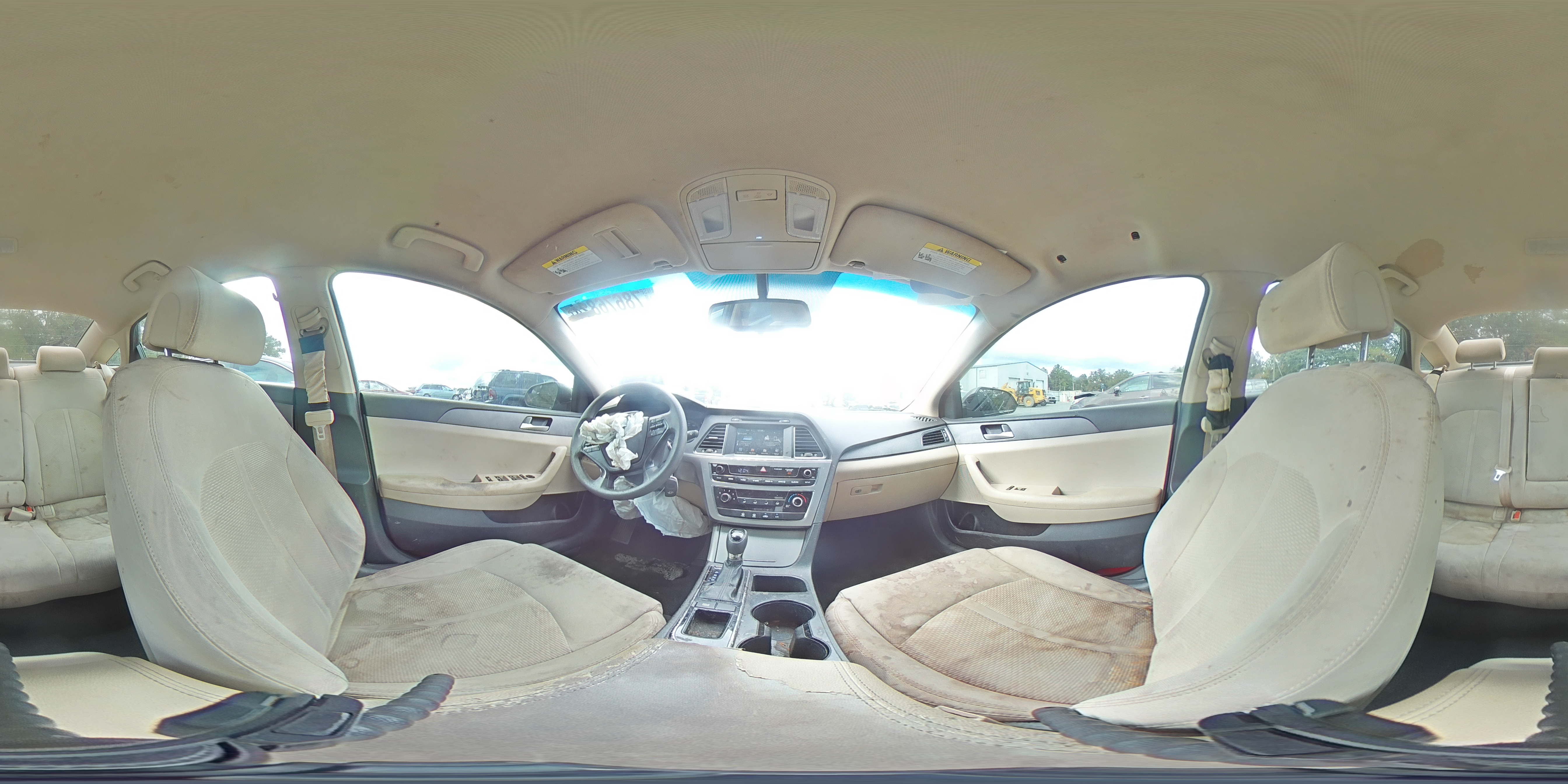 2016 Hyundai Sonata VIN 5NPE24AF2GH281919 Copart auction photo, front end / side damage thumbnail 14