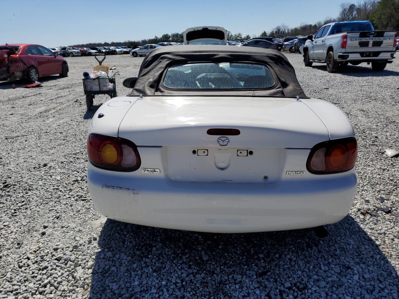 1999 Mazda MX-5 VIN JM1NB3539X0115761 Copart auction photo, front end damage thumbnail 6