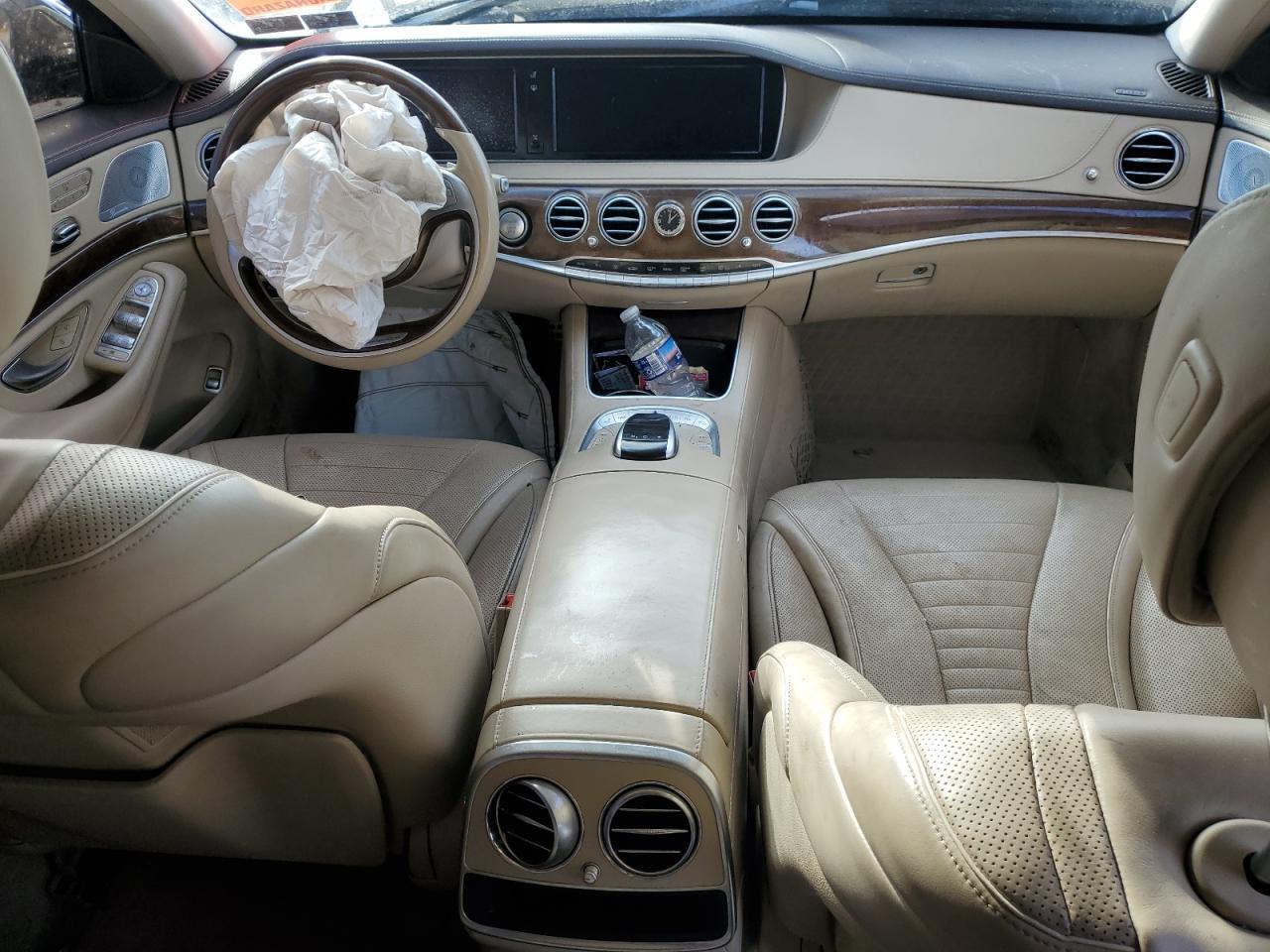 2015 Mercedes-Benz S-klasse VIN WDDUG8CB9FA147743 Copart auction photo, front end / side damage thumbnail 8