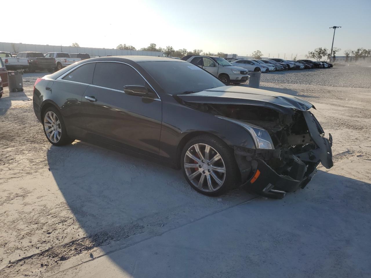 2015 Cadillac ATS VIN 1G6AM1R3XF0120430 Copart auction photo, front end damage thumbnail 4