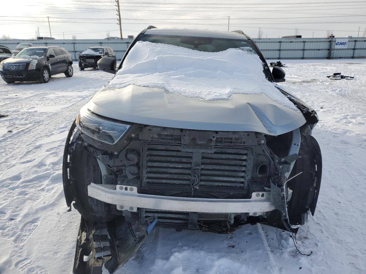 2020 Ford Explorer VIN 1FMSK8DH7LGB72583 Copart auction photo, front end / side damage thumbnail 5