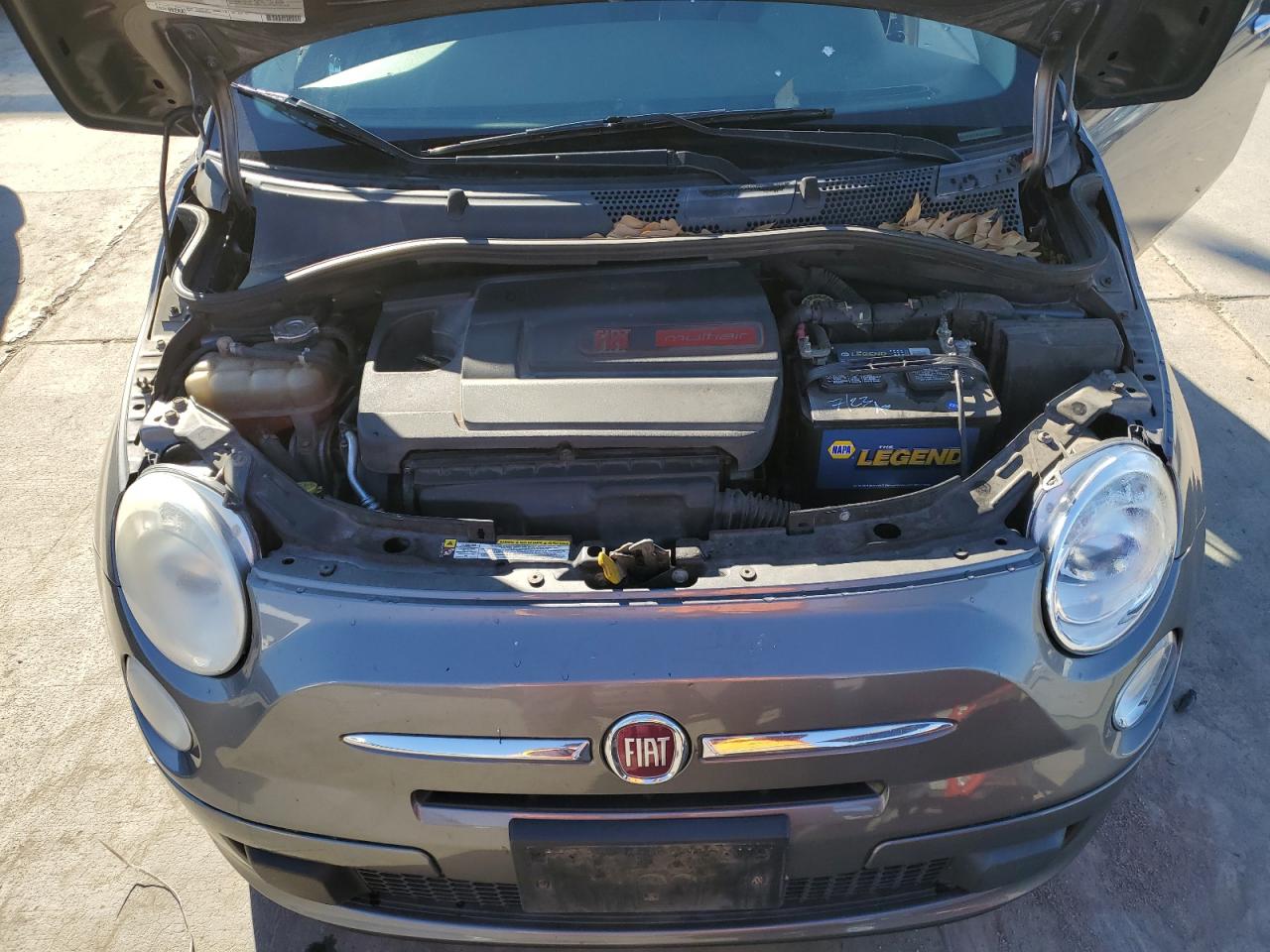 2012 Fiat 500 VIN 3C3CFFAR1CT124351 Copart auction photo, rear end damage thumbnail 11
