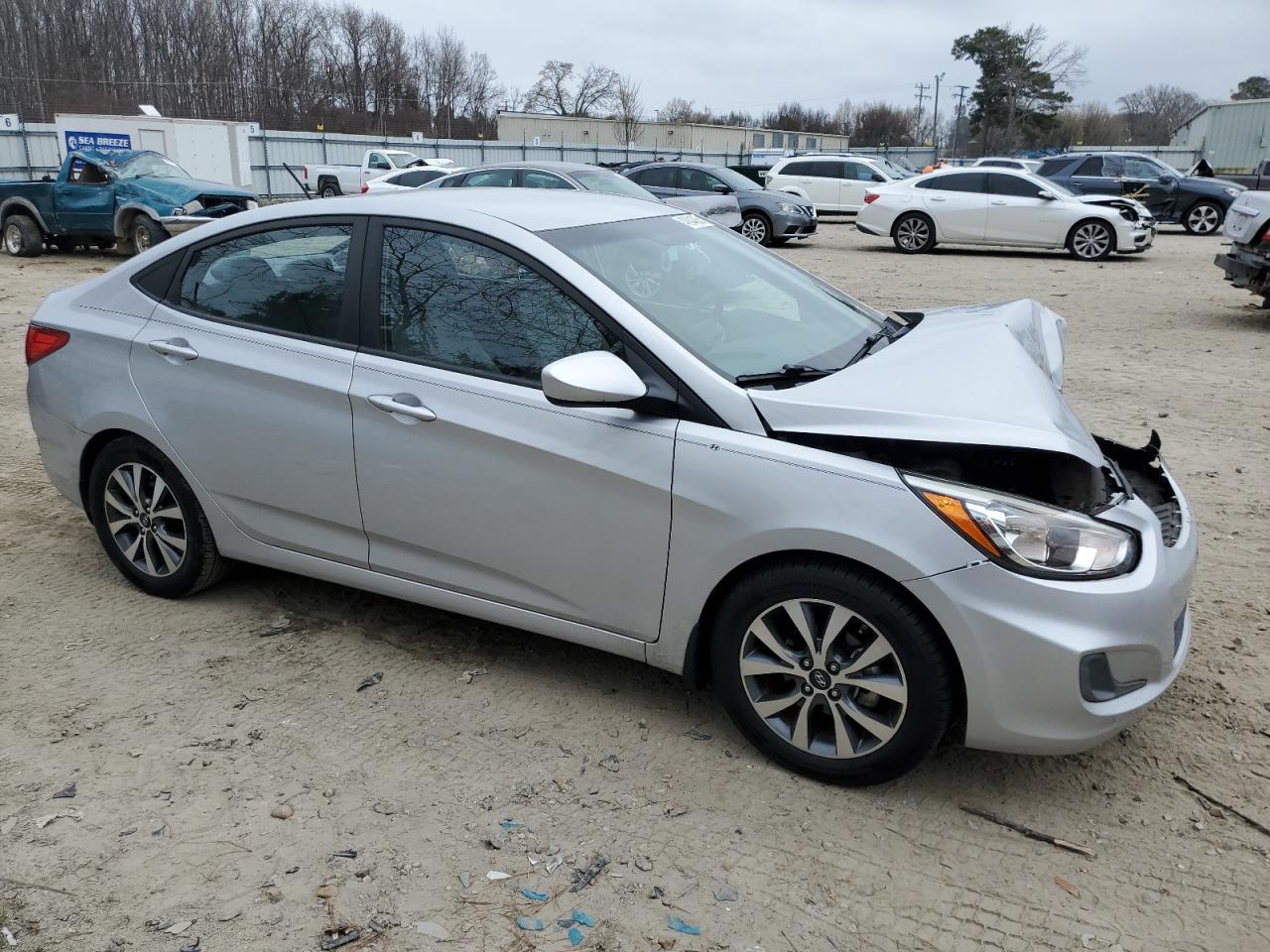 2017 Hyundai Accent VIN KMHCT4AE5HU277281 Copart auction photo, front end damage thumbnail 4