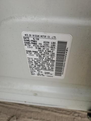 2009 Nissan Rogue VIN JN8AS58T49W058346 Copart auction photo, rear end damage thumbnail 13