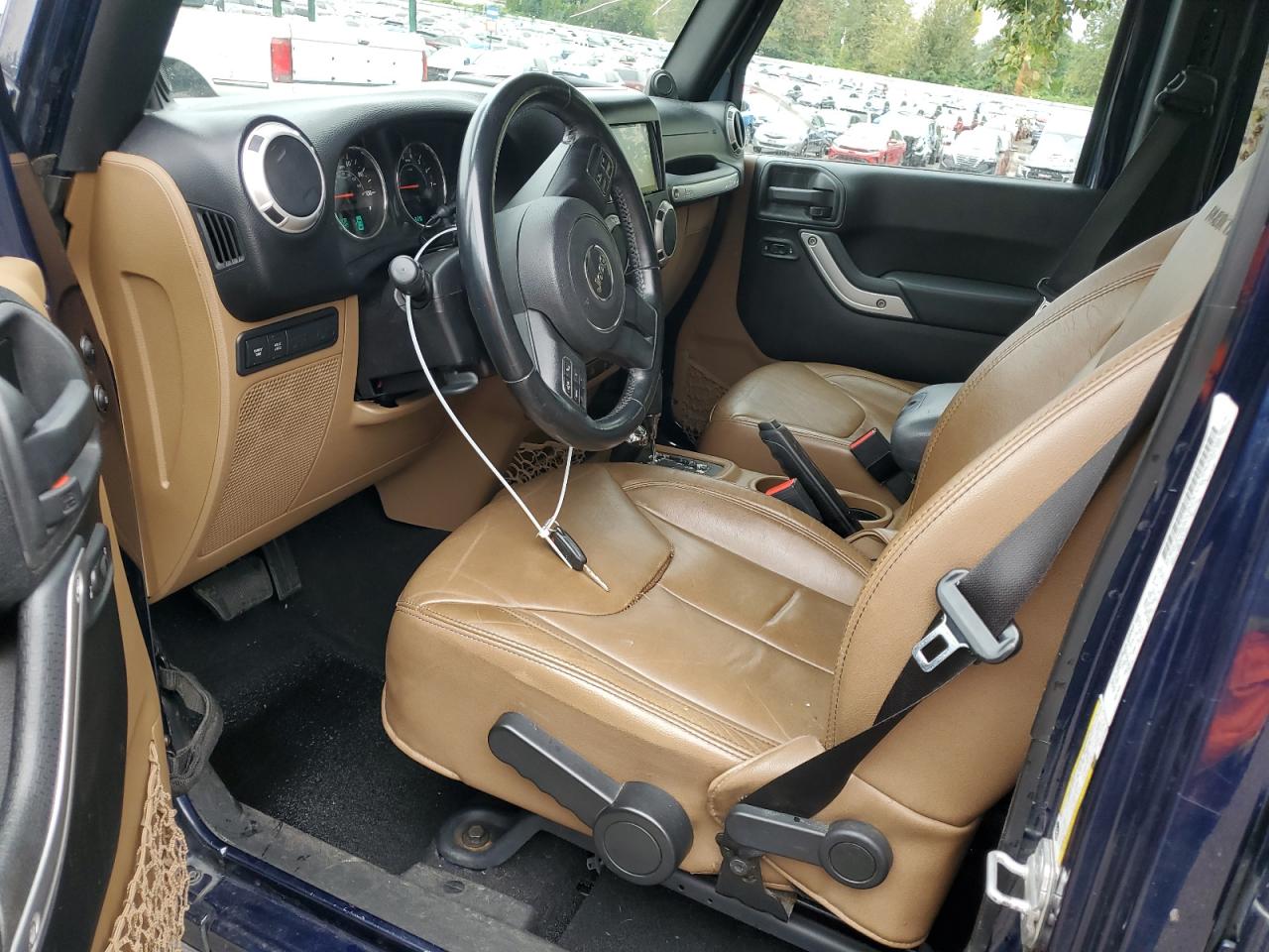 2013 Jeep Wrangler VIN 1C4BJWFG7DL572183 Copart auction photo, front end / side damage thumbnail 8