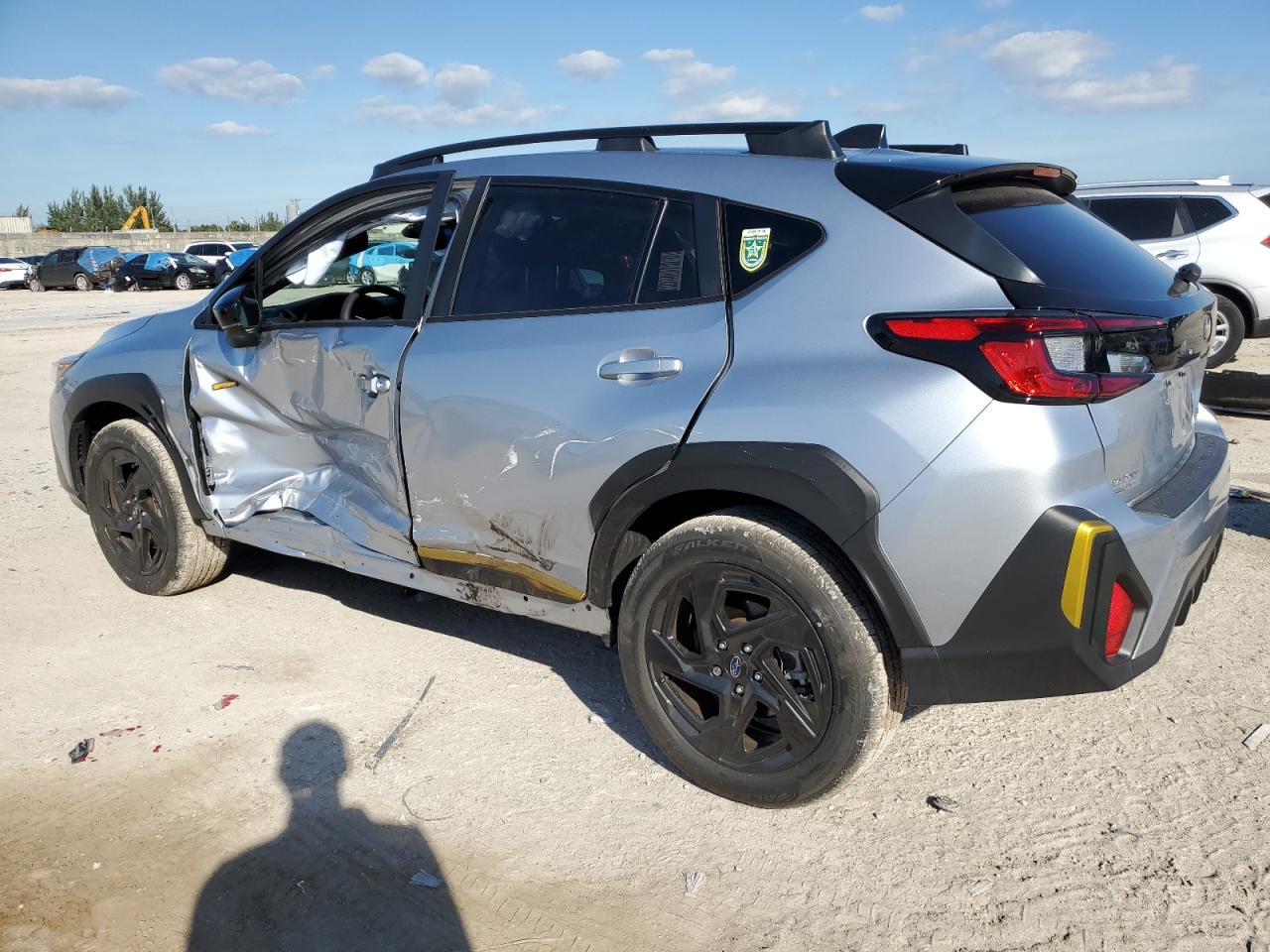 2024 Subaru XV VIN 4S4GUHF65R3793767 Copart auction photo, side damage thumbnail 2