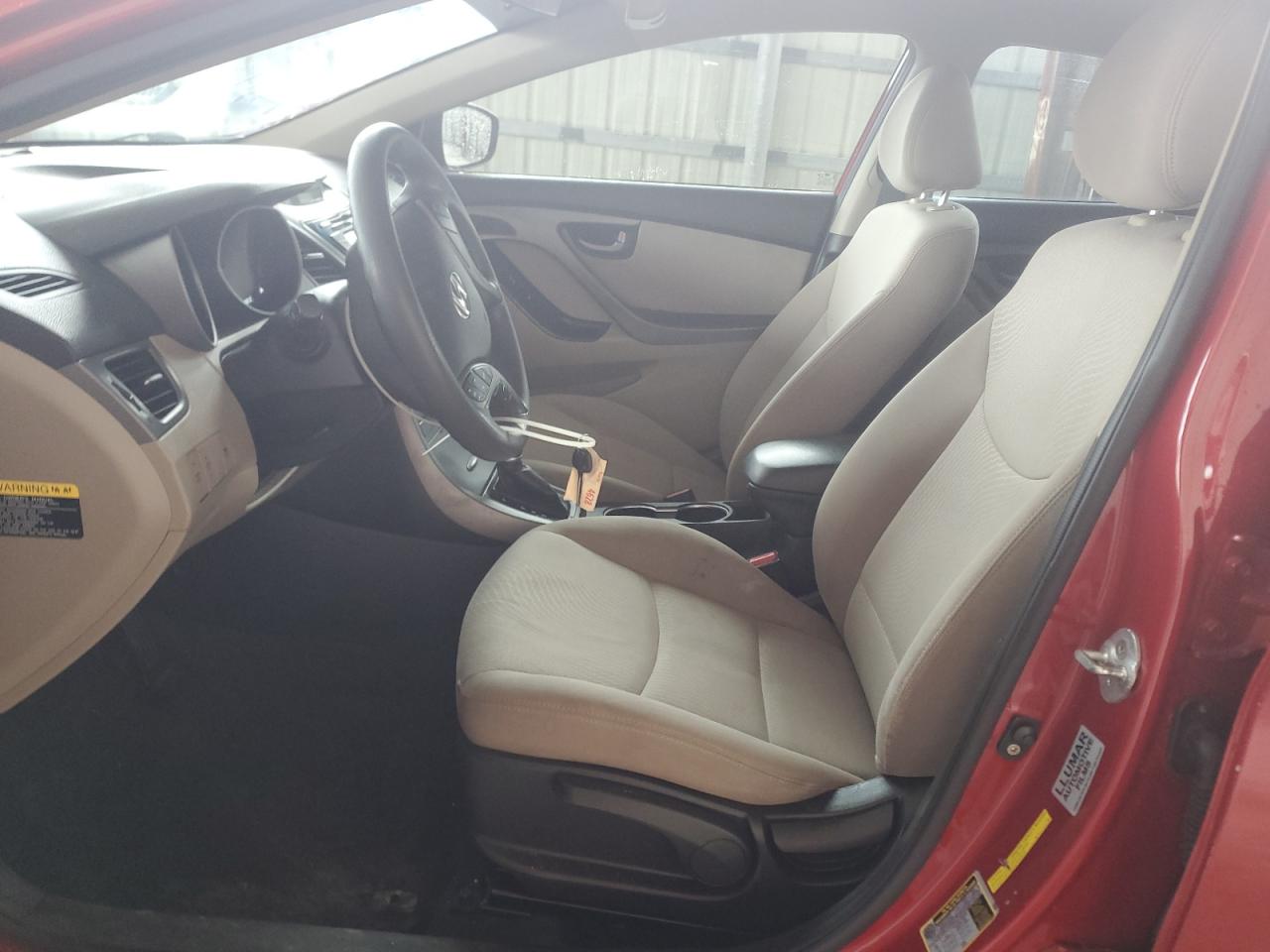 2016 Hyundai Elantra VIN KMHDH4AE5GU607375 Copart auction photo, rear end damage thumbnail 7