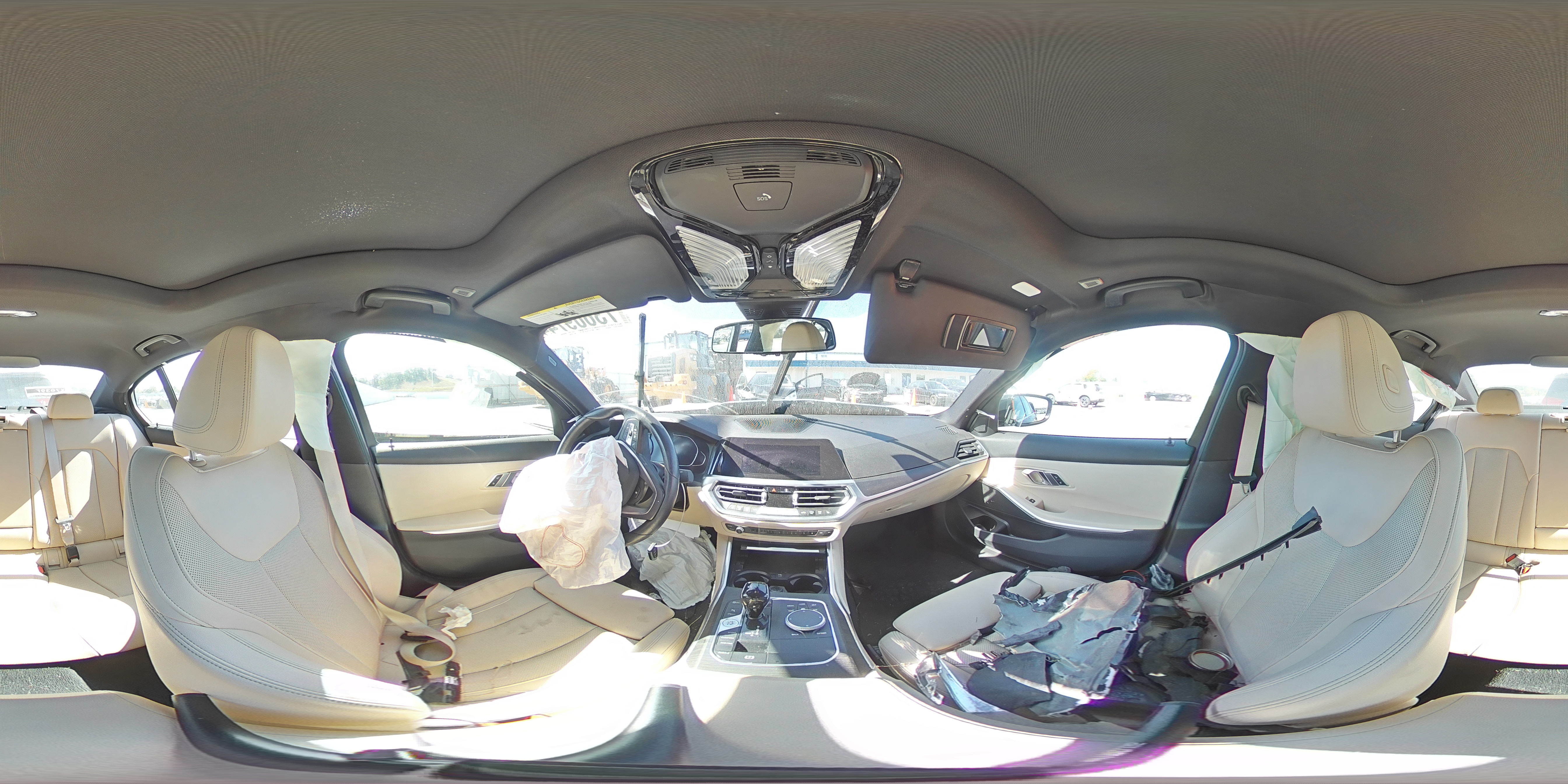 2022 BMW 3er VIN 3MW5R7J03N8C63905 Copart auction photo, all over damage thumbnail 12