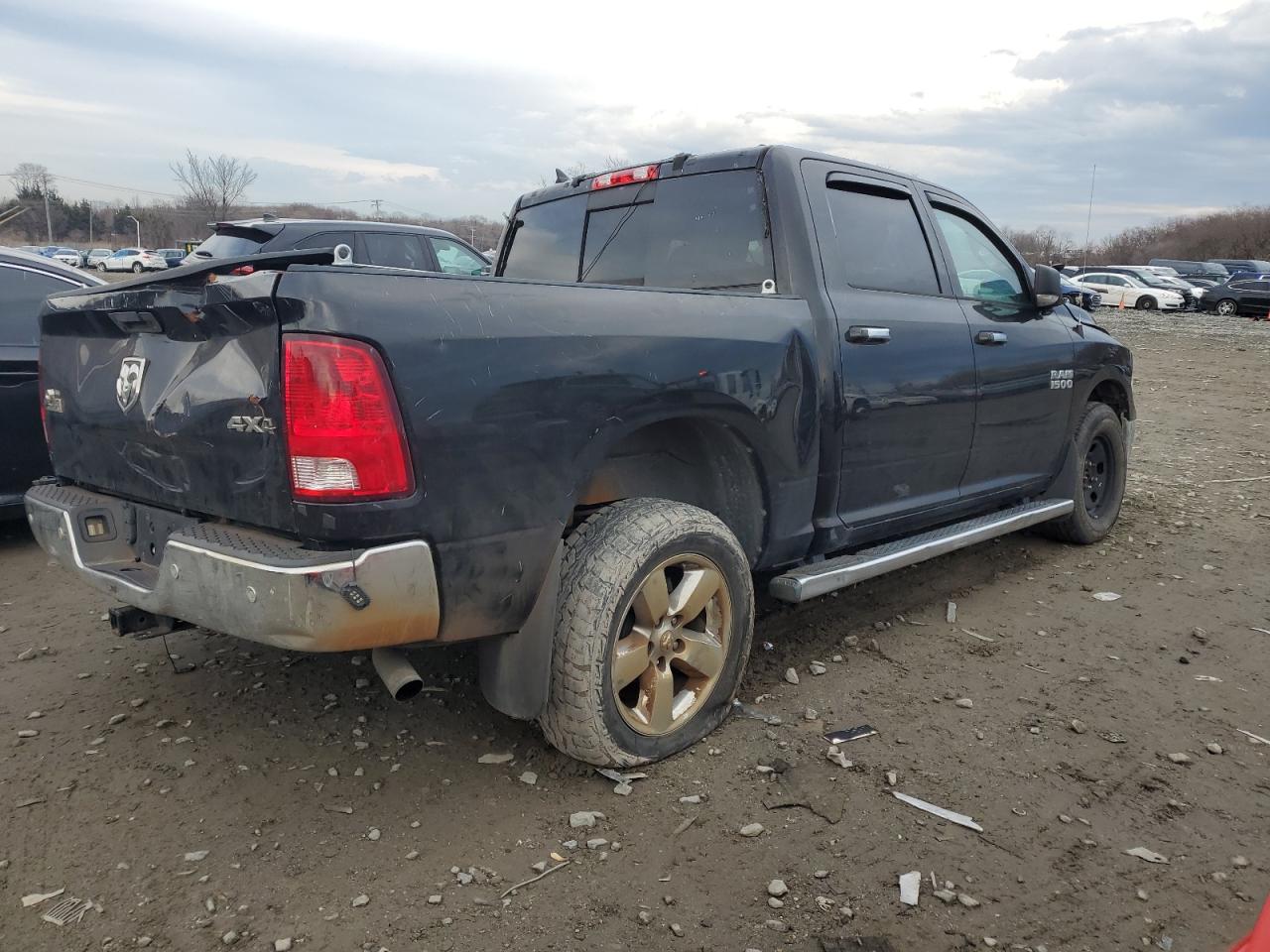 2017 RAM 1500 VIN 1C6RR7LG2HS757195 Copart auction photo, undercarriage / rear end damage thumbnail 3