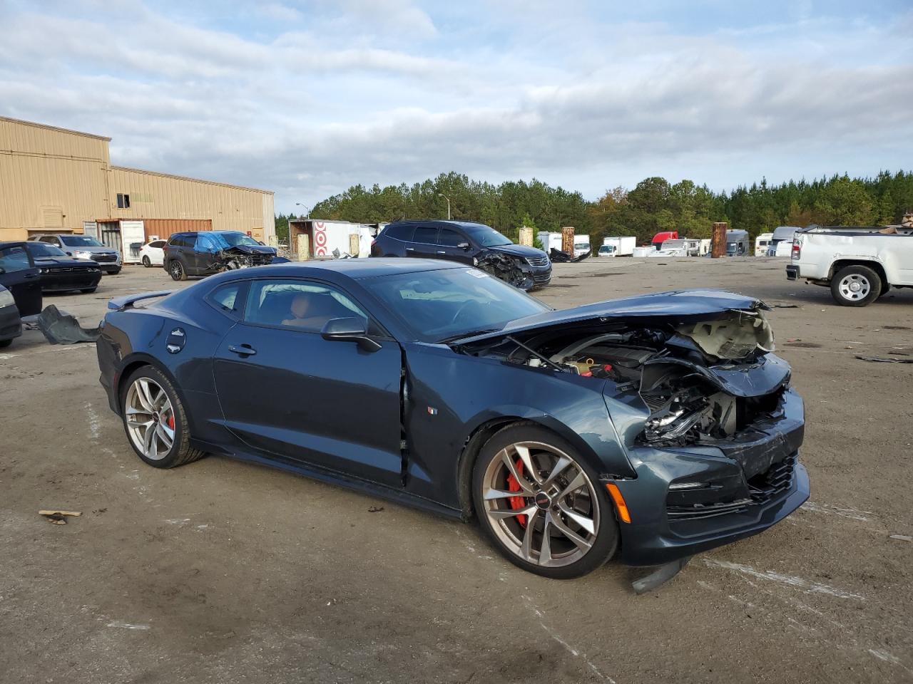 2021 Chevrolet Camaro VIN 1G1FH1R74M0135084 Copart auction photo, front end / side damage thumbnail 4