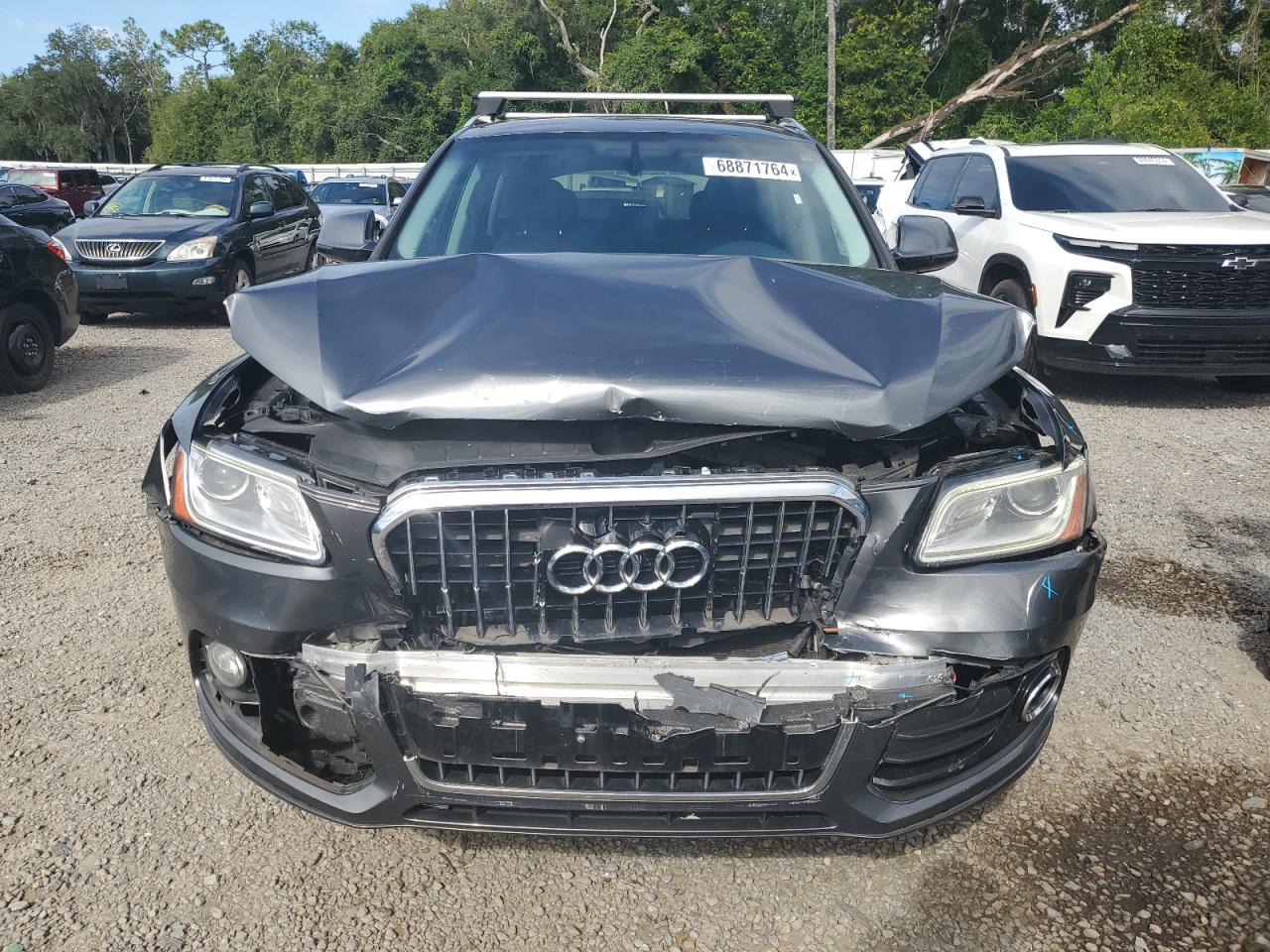 2017 Audi Q5 VIN WA1L2AFP6HA010226 Copart auction photo, front end / side damage thumbnail 5